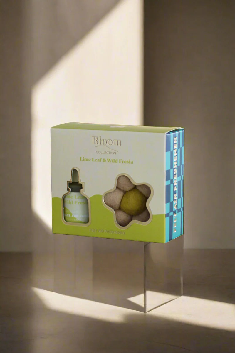 Lime Leaf & Fresia Felt Air Freshener