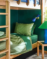 Glow In Green Bamboo Cotton Pillowcases - Set of 2