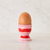 Pink & Red Stripe Egg Cup