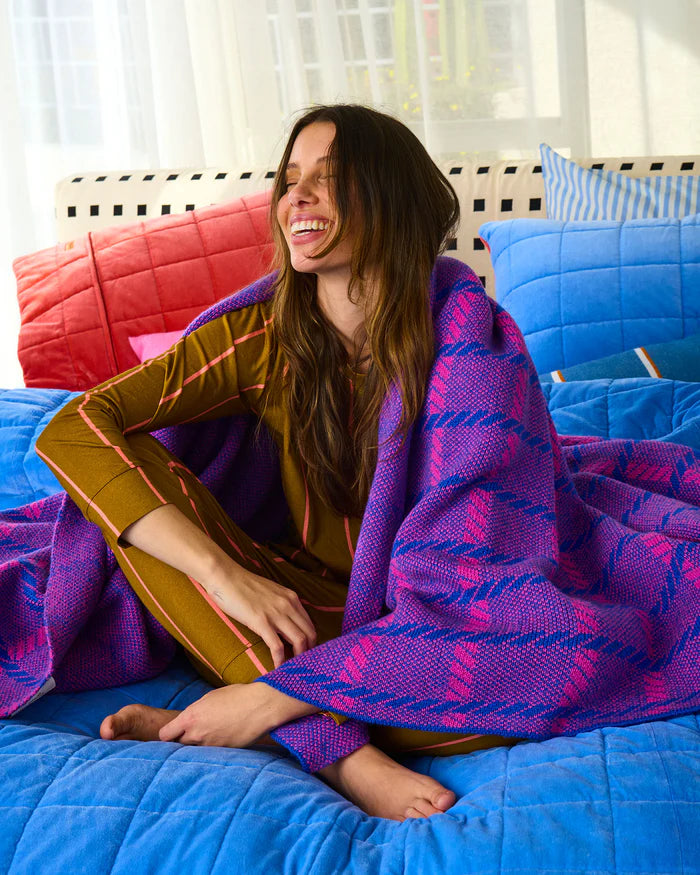 Pink Punch Check Blanket