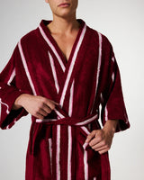 Ruby Rose Stripe Bamboo Terry Bath Robe