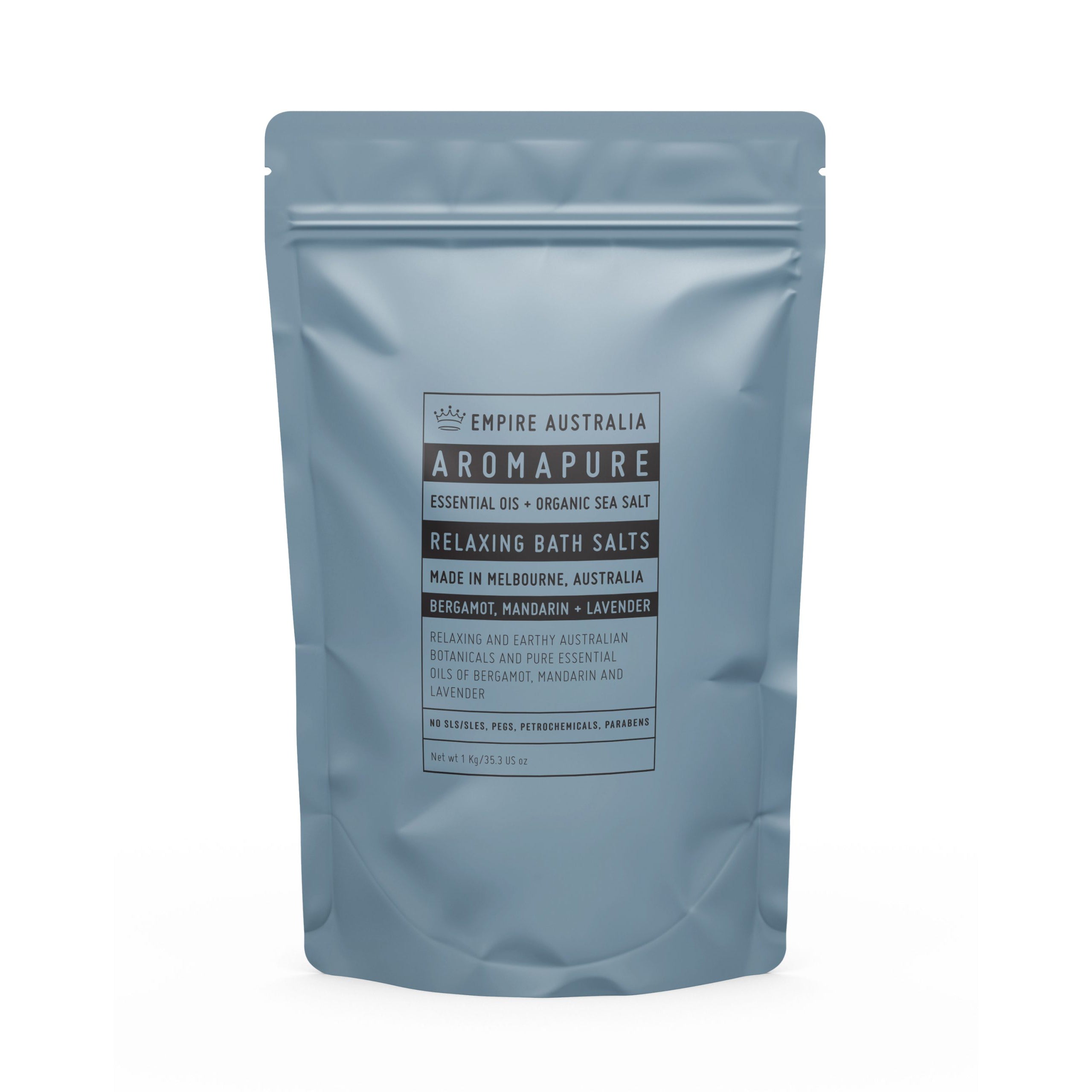 Aromapure Bath Salts - Bergamot, Mandarin + Lavender 1kg