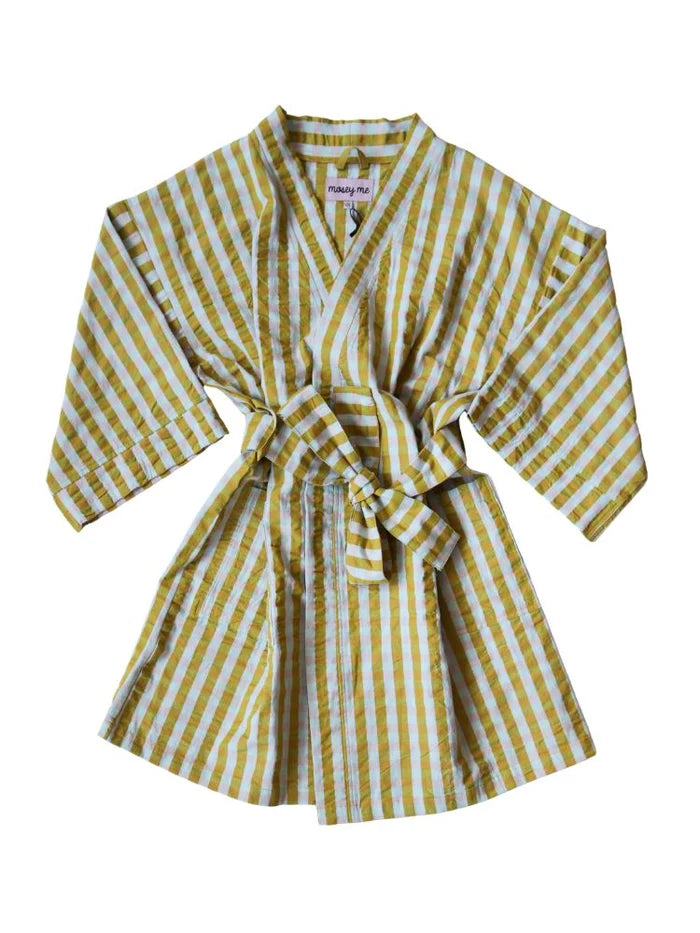 Pink Quartz Seersucker Short Robe