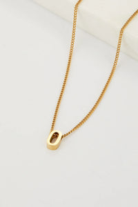 Letter Necklace Gold