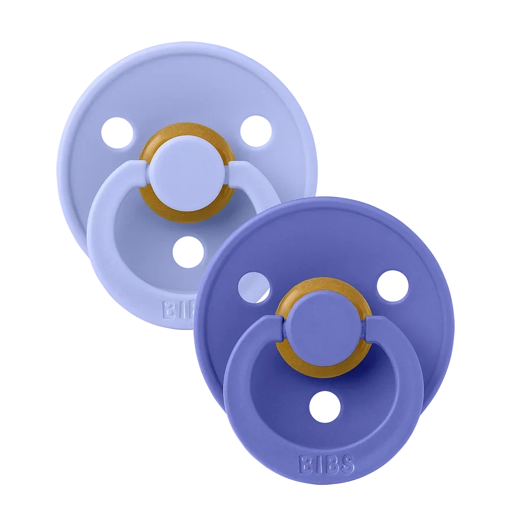 Colour Round Pacifier 2pk - Hush/Grape