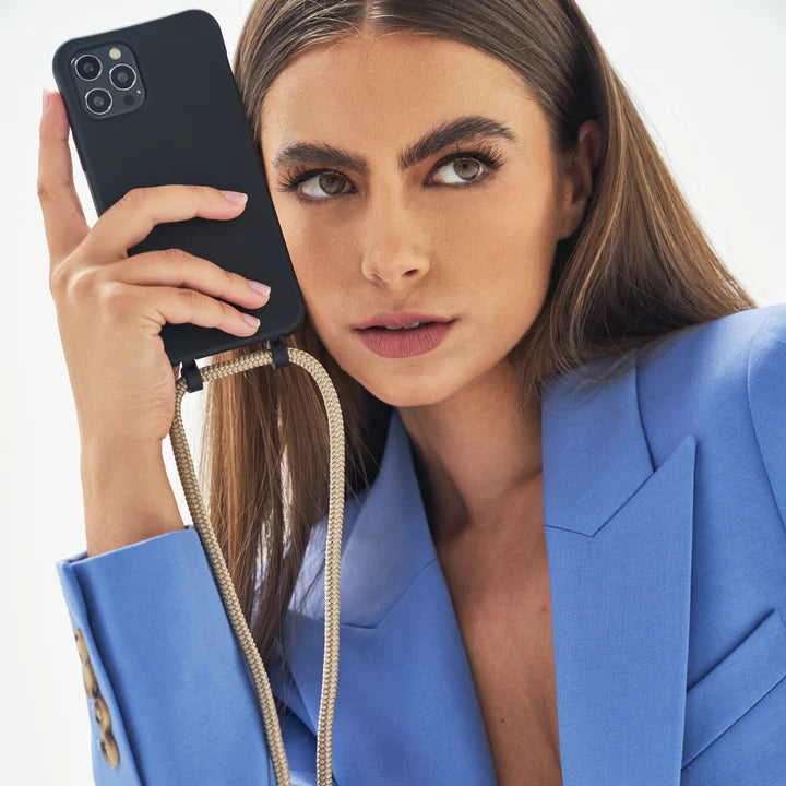 Le Café Noir Black Crossbody Phone Case