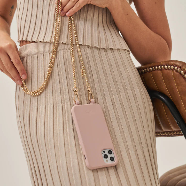 Dusty Pink Crossbody Phone Case