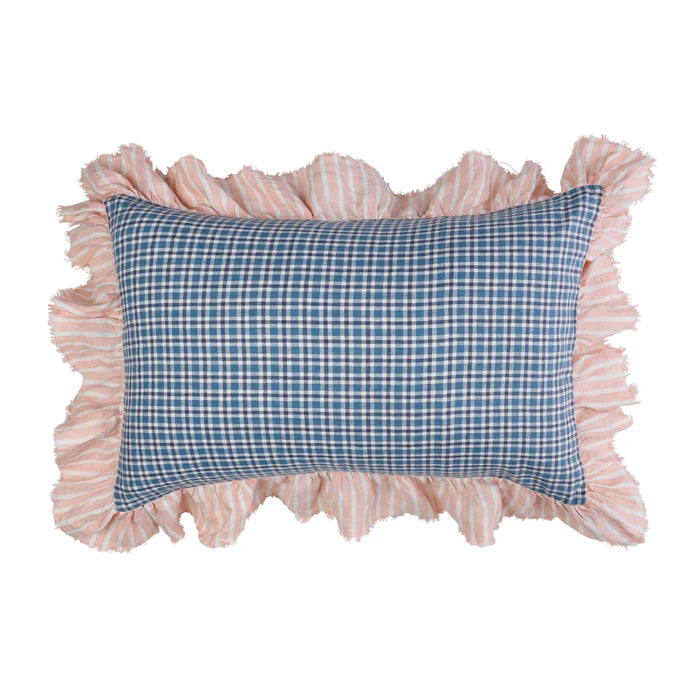 Cefalù Check Full Ruffle Pillowcase Set of 2