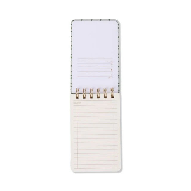 Twin Wire Notepad Green Vine