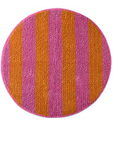 Fun Times Stripe Round Bath Mat