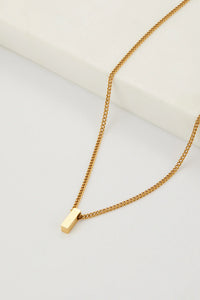 Letter Necklace Gold