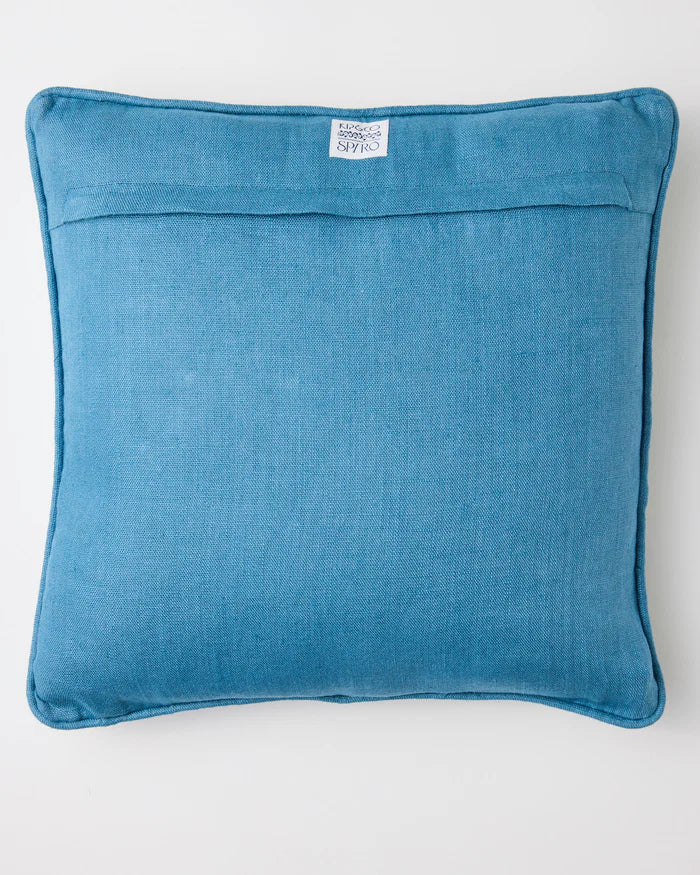Kip & Co x Anna Spiro Indian Summer White Embroidered Cushion