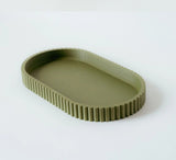 Scalloped Trinket Tray - Moss