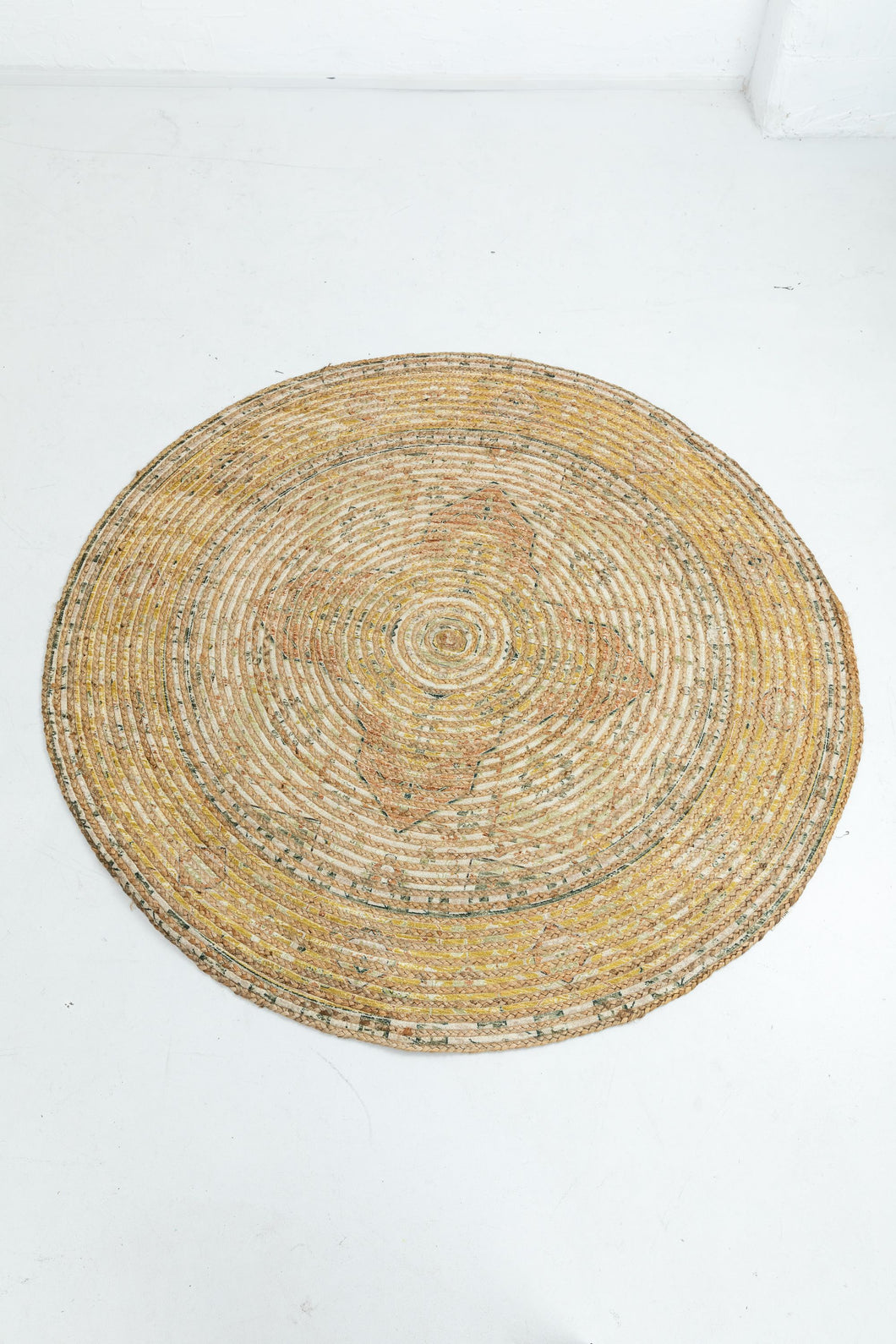 Kali Round Mat Yellow