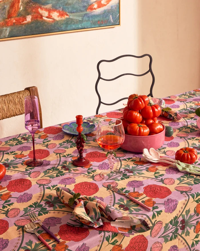 Floral Salad Servers