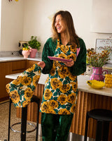 Golden Peony Apron