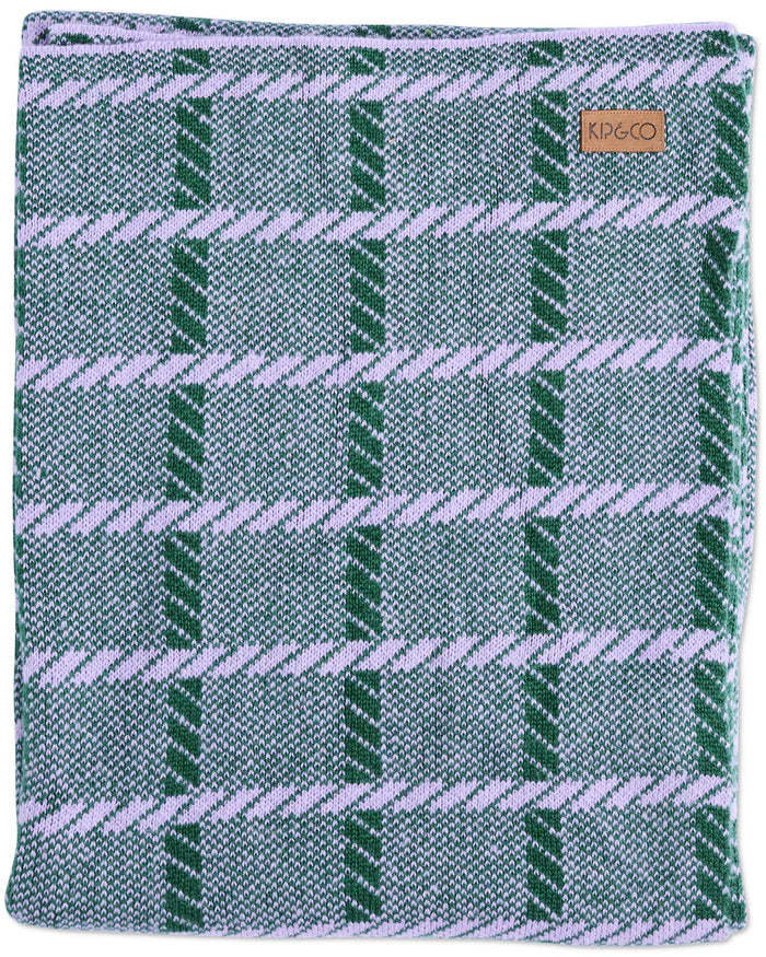 The Alpine Violet Check Blanket