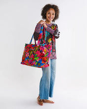 Load image into Gallery viewer, Kip&amp;Co x Jenny Kee Growing The Peace Velvet Oversized Bag
