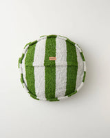 Moss Stripe Boucle Pea Cushion