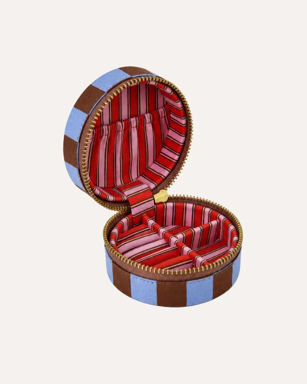 Azure Check Mini Jewellery Box
