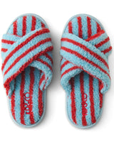 Hamilton Stripe Sherpa Adult Slippers 35/36