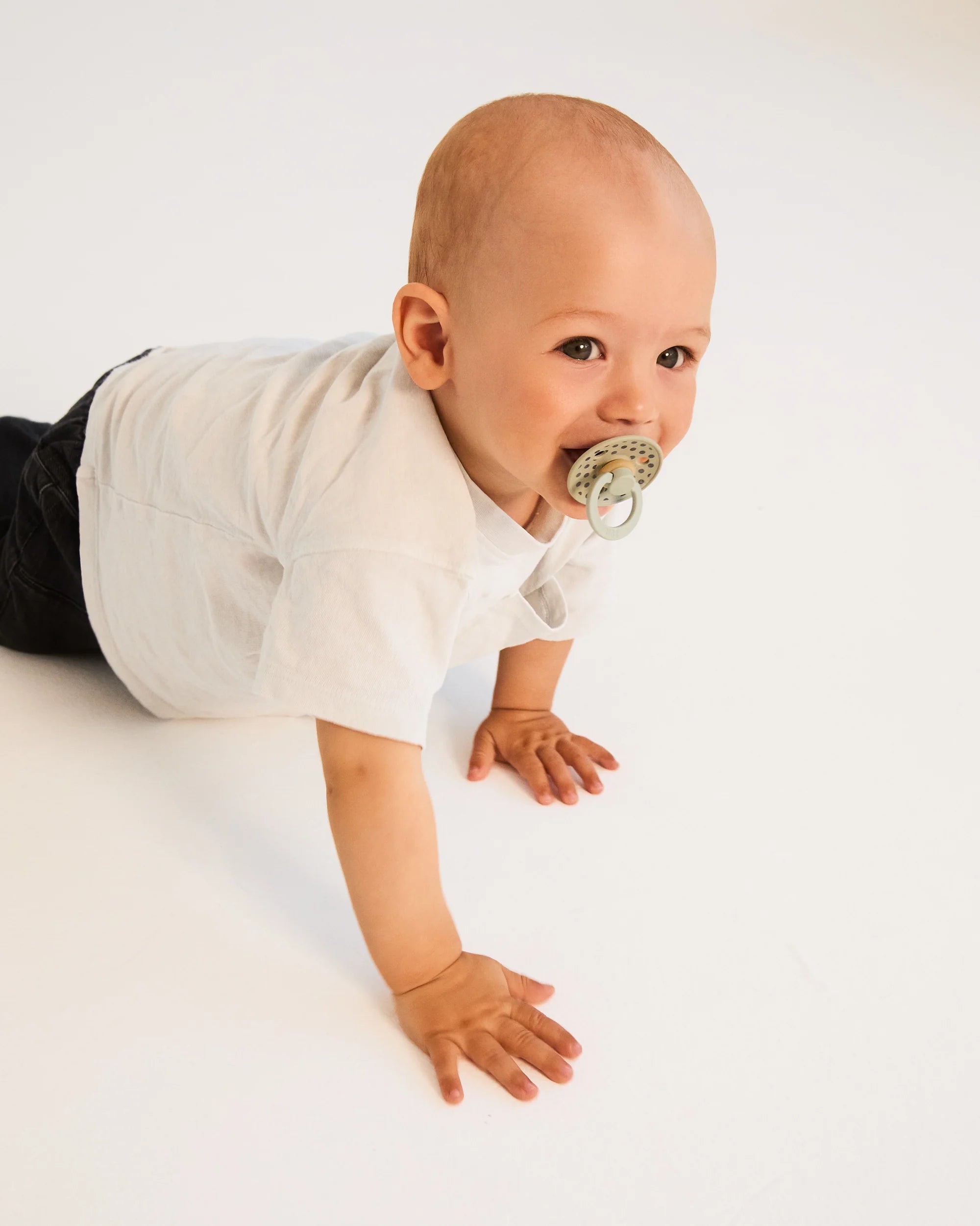Studio Polka Pacifier 2pk - Sage/Iron