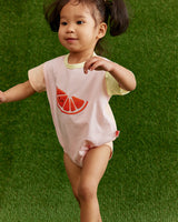 Orange SS Bodysuit  0-3 months last one available