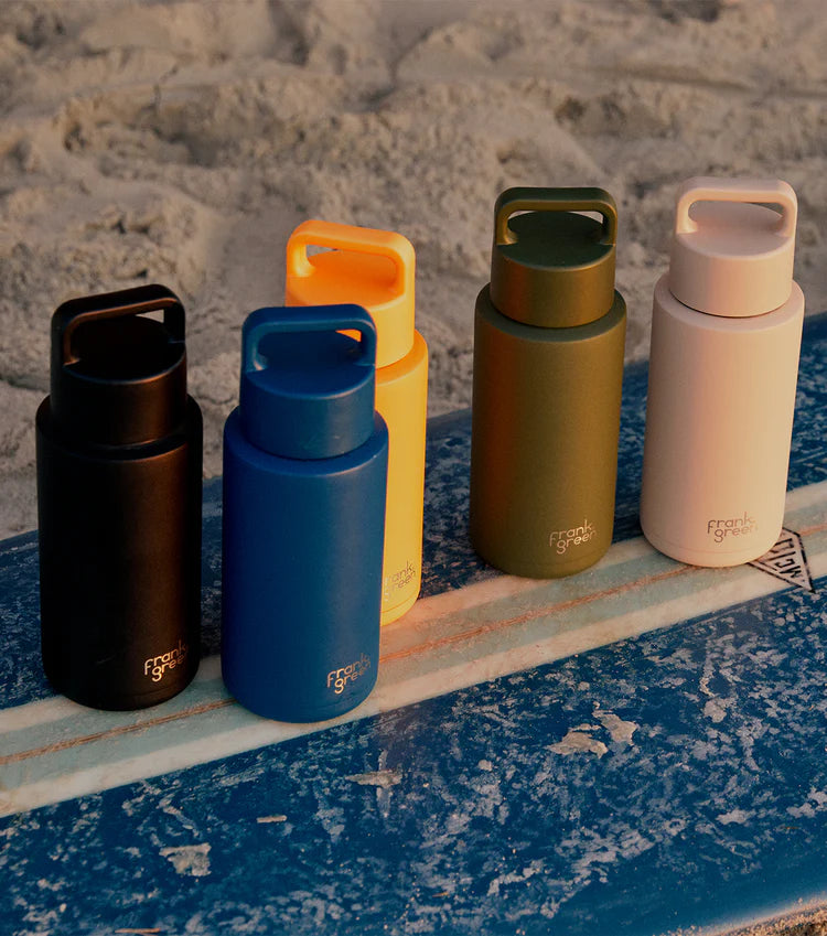 Frank Green 1 Lt Ceramic Bottle (Grip Lid & Grip Finish) - Soft Stone