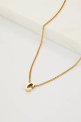 Letter Necklace Gold