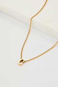 Letter Necklace Gold