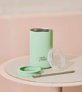 Iced Coffee Cup with Straw Deep Ocean