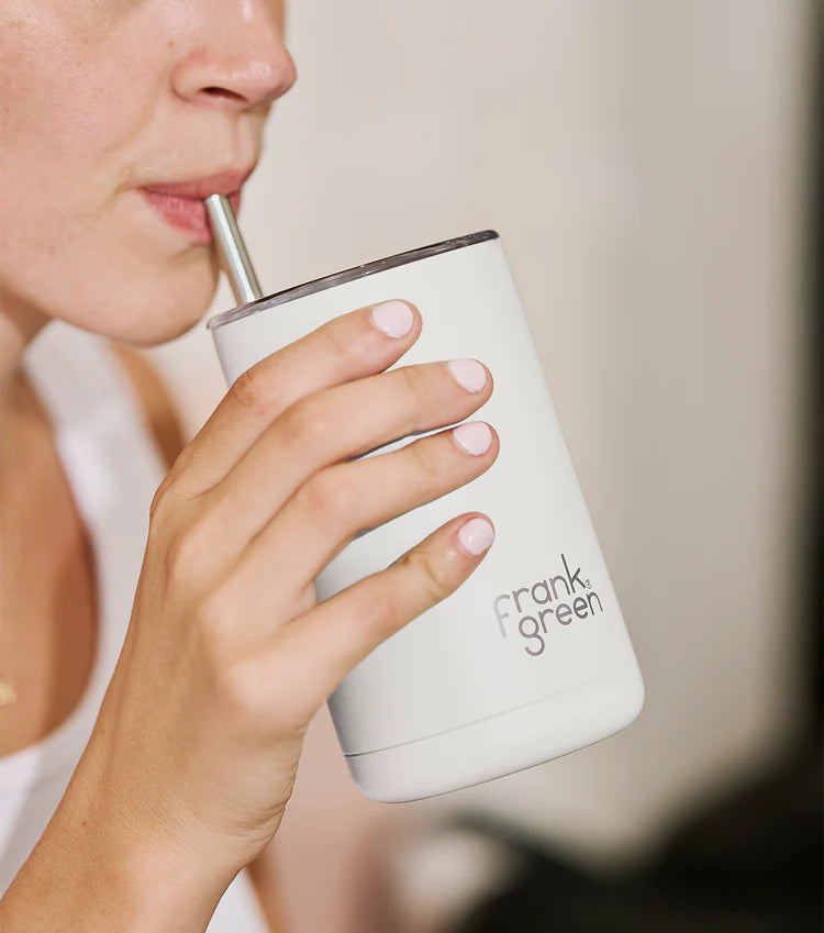Iced Coffee Cup with Straw Deep Ocean