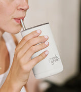 Iced Coffee Cup with Straw Deep Ocean