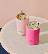 Iced Coffee Cup with Straw Deep Ocean