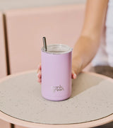 Iced Coffee Cup with Straw Deep Ocean
