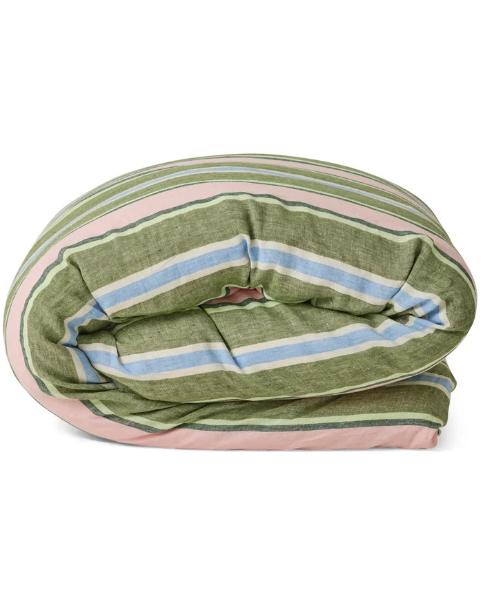 Catcus Stripe Linen Quilt Cover
