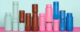 Ceramic Reusable Cup Blue Lagoon with Push Button Lid