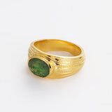 Remi Ring Green Strawberry Quartz