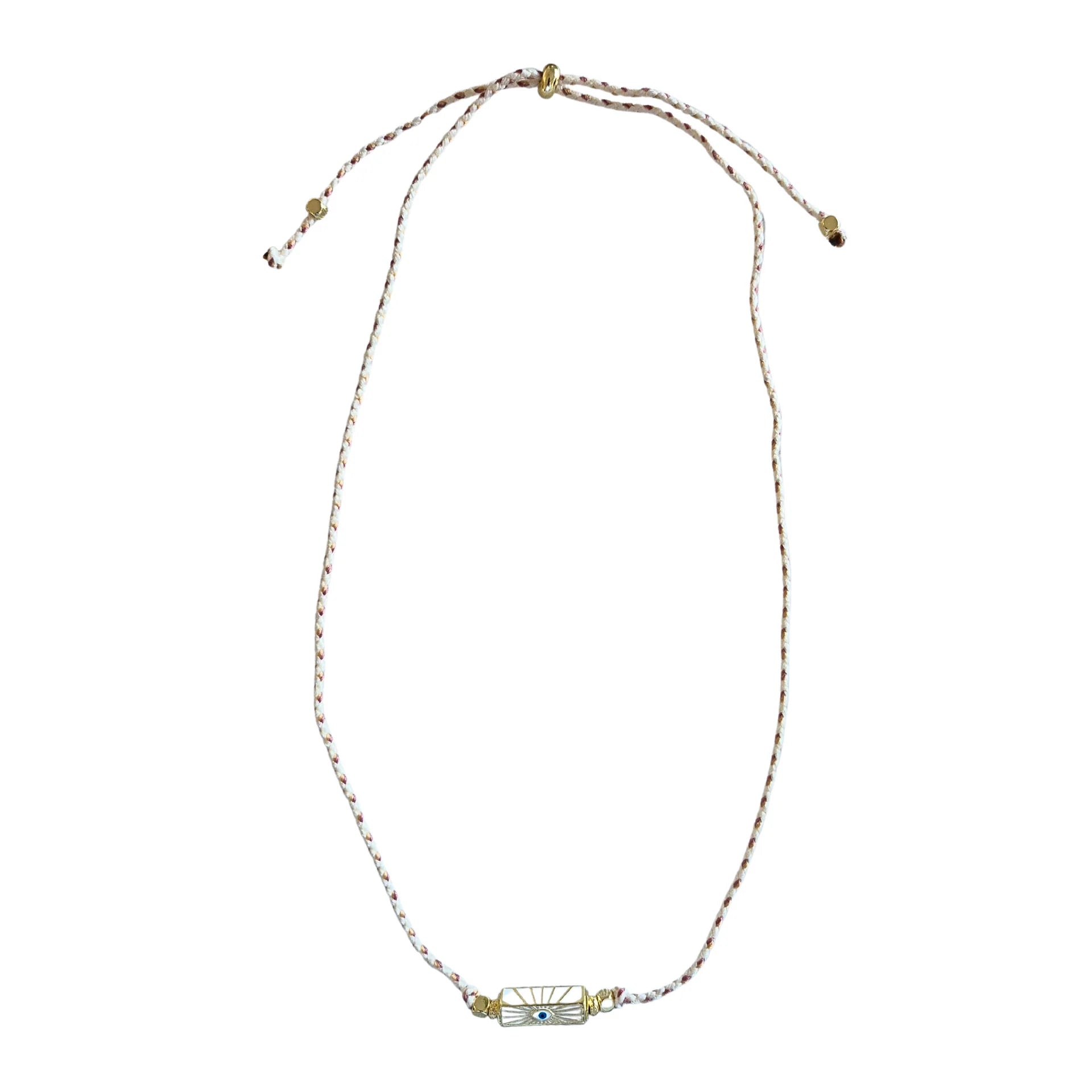 Cord Necklace White