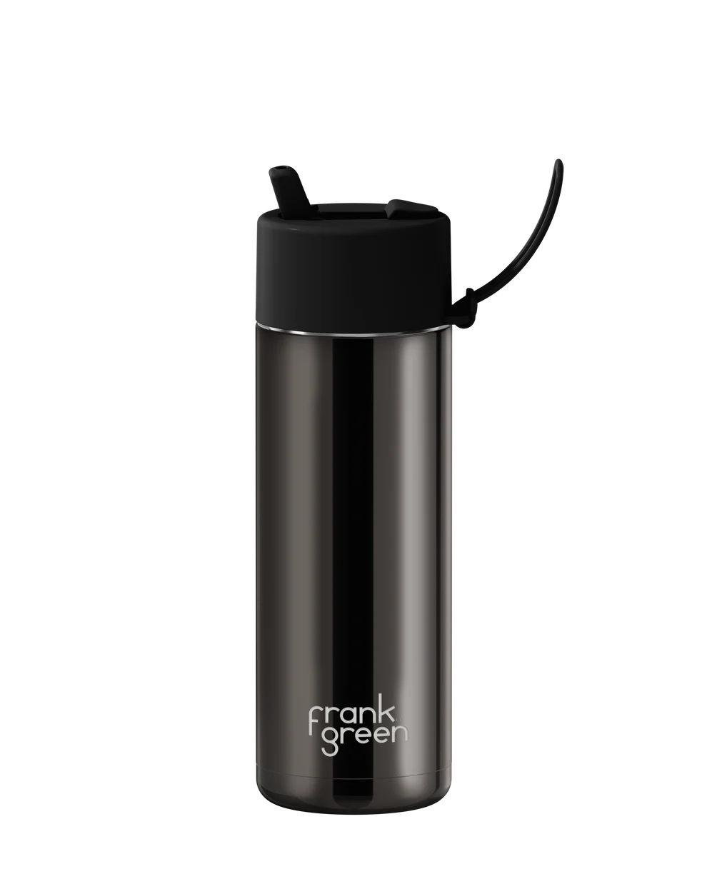 595ml Chrome Ceramic Reusable Bottle - Shadow / Midnight