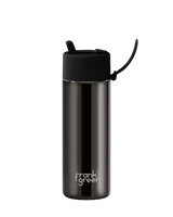 595ml Chrome Ceramic Reusable Bottle - Shadow / Midnight