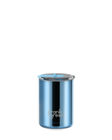 12oz Chrome Cup with Screw-in Hinge Lid - Light Blue