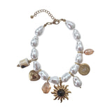 Pearl Charm Bracelet Sun