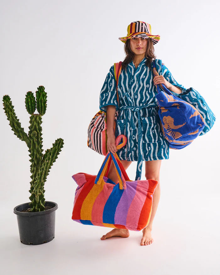 Surfs Up Terry Oversized Beach Bag