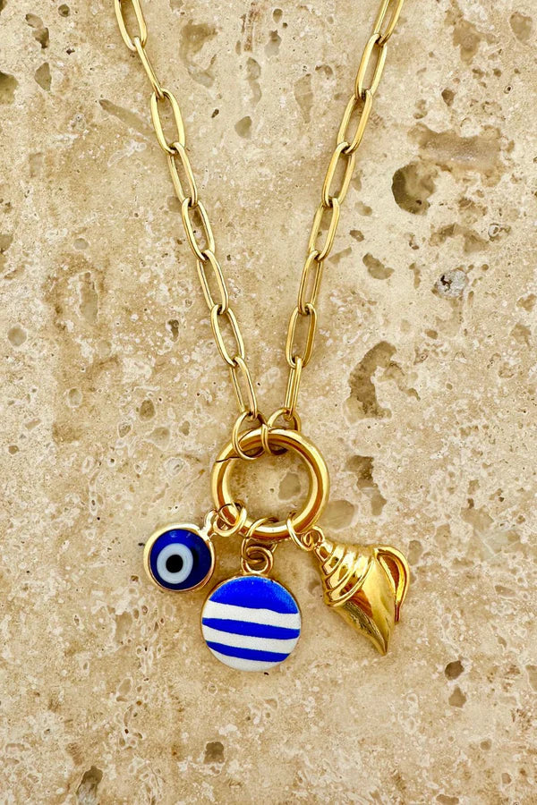 Mediterranean Charm Necklace