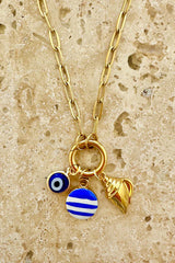 Mediterranean Charm Necklace