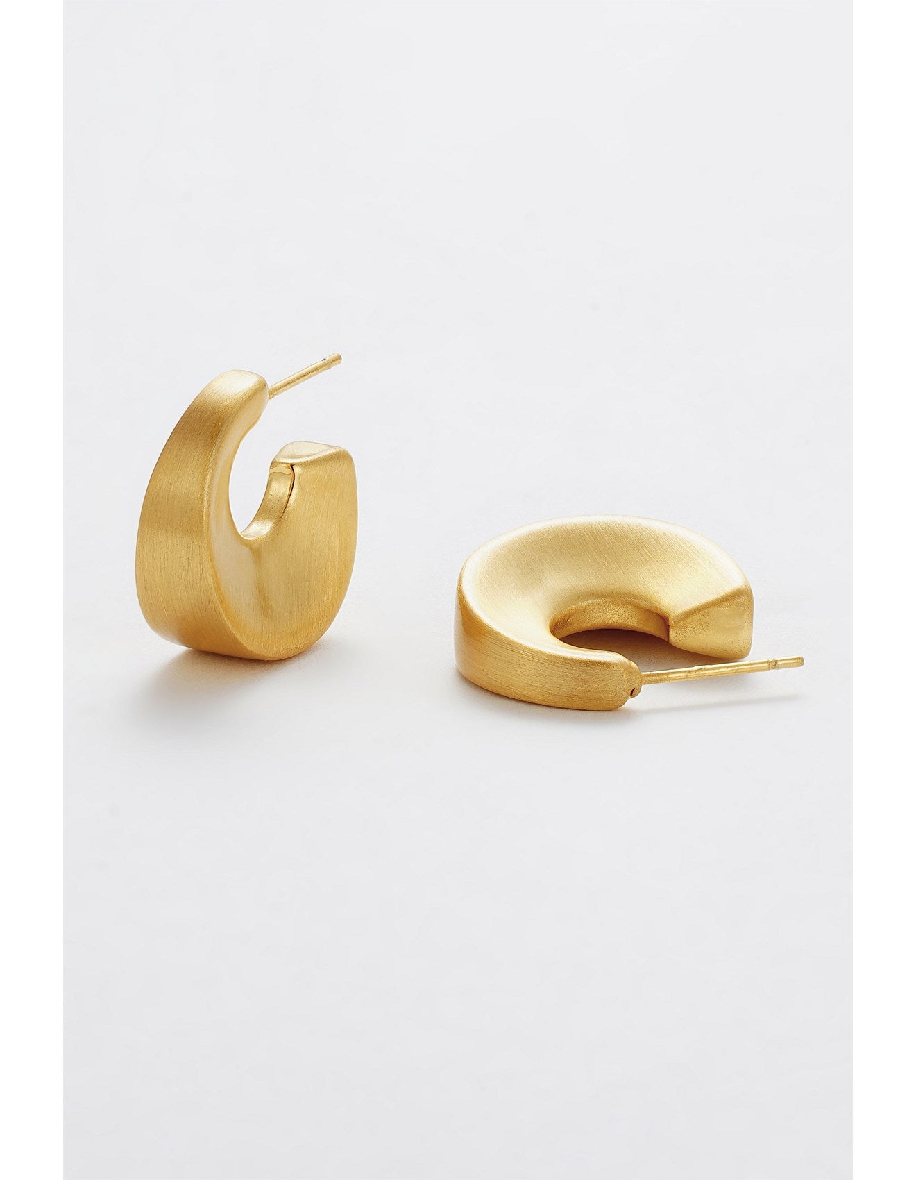 Harper Hoop - Brushed Gold