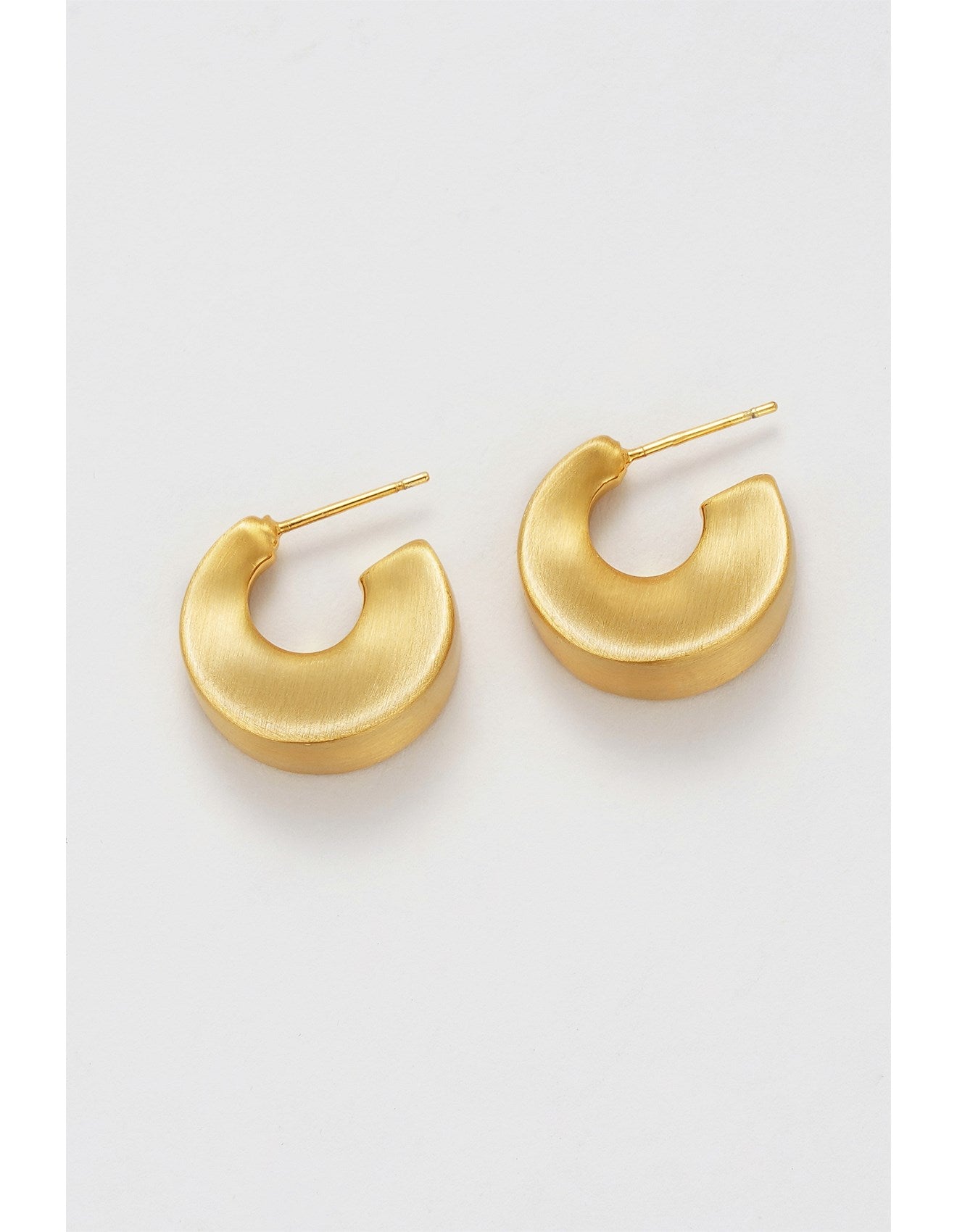 Harper Hoop - Brushed Gold