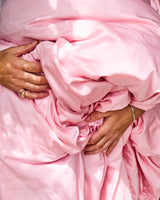 Glow In Pink Bamboo Cotton Quilt Cover - King