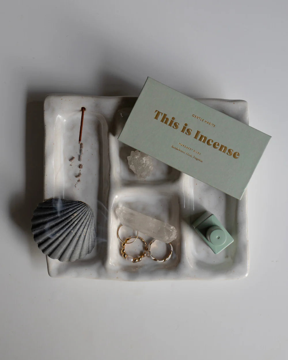 Incense Platter - Cream